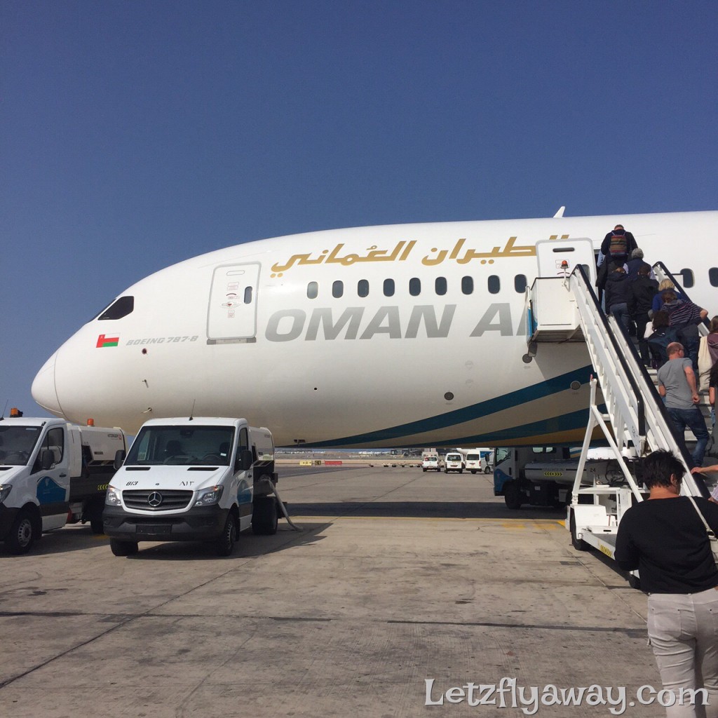 Oman Air Business Class Boeing 787 Dreamliner