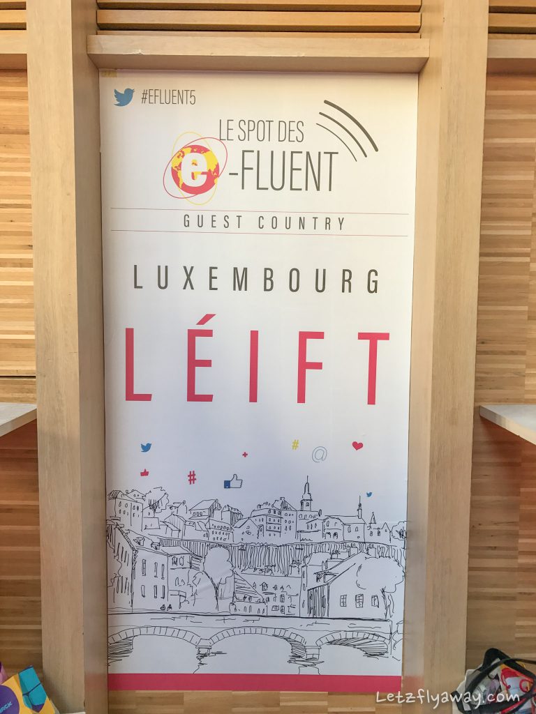 luxembourg guest country at the e-fluent spot in paris