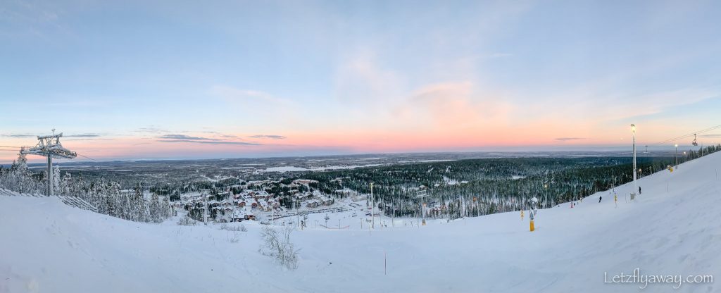 Levi skislopes panorama