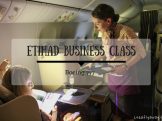 Etihad Business Class Champagne Service