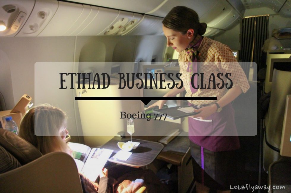 Etihad Business Class Champagne Service