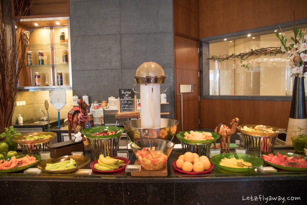The Oberoi Dubai breakfast buffet fruits at nine7one