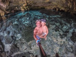 cenote snorkeling with kids