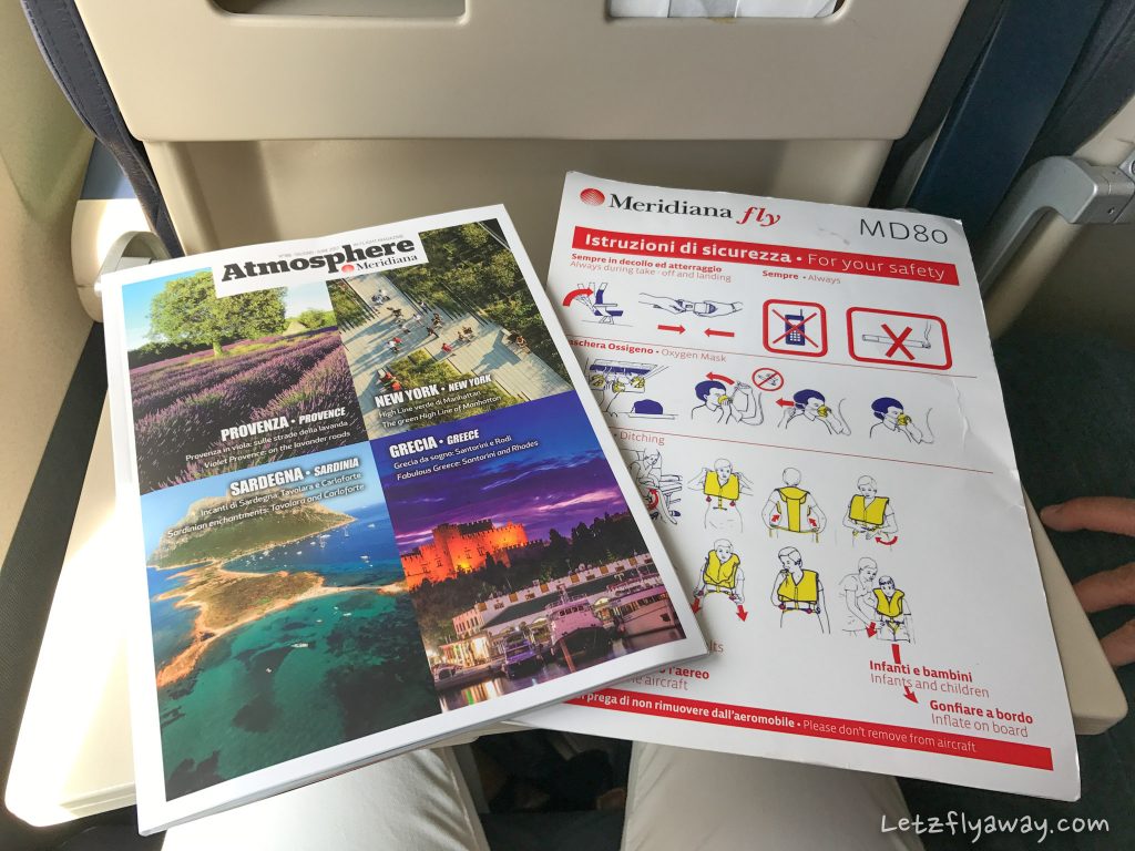 Meridiana Review onboard