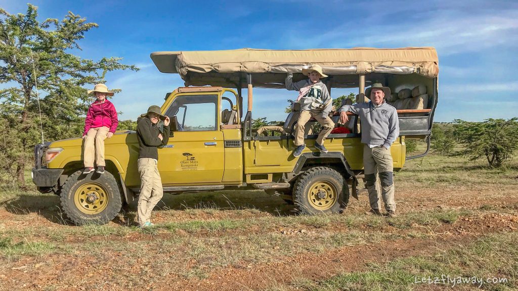 Kenya safari with kids at Olare mara Kempinski