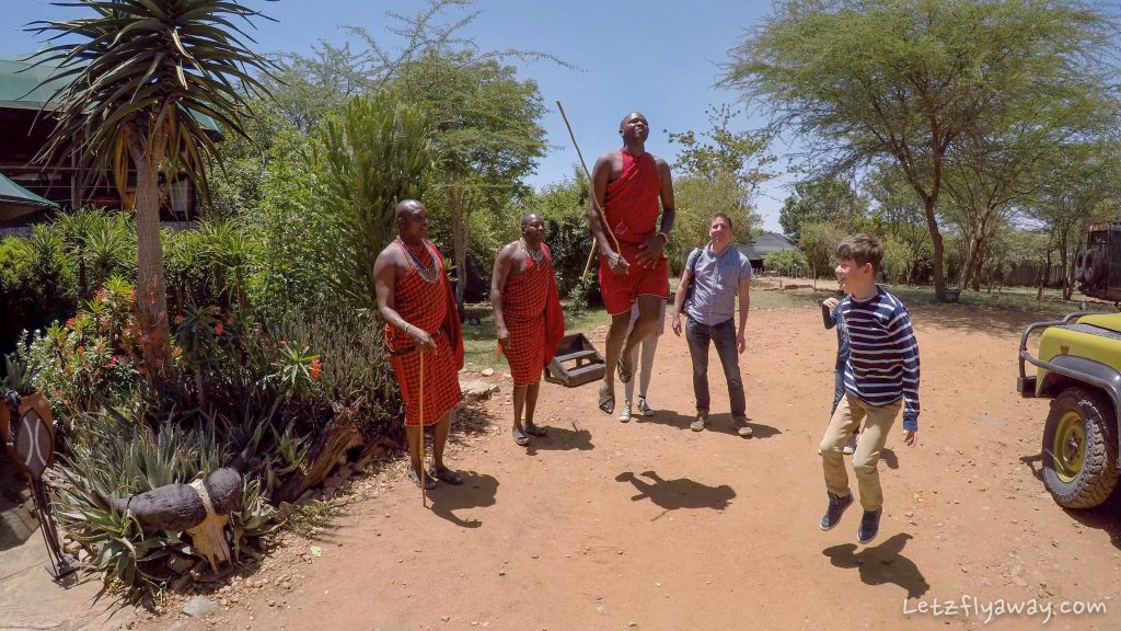Kempinski Olare Mara Masai welcome dance